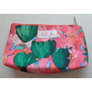 Lulu DK For Clinique Colorful Floral Cosmetic Makeup Travel Bag